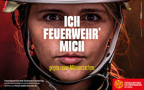 Kampagnenposter für - Ich Feuerwehr mich