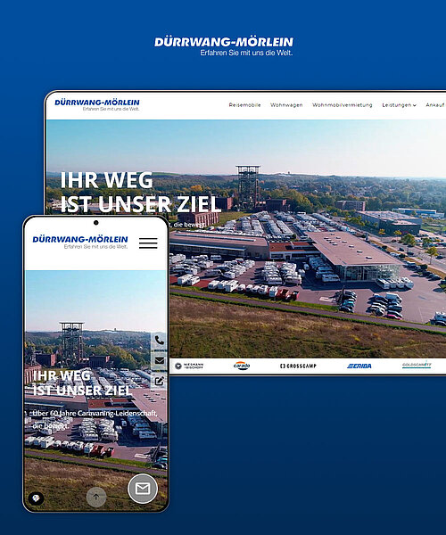 Webdesign & Umsetzung des Webprojekts Dürrwang auf Screen und Smartphone